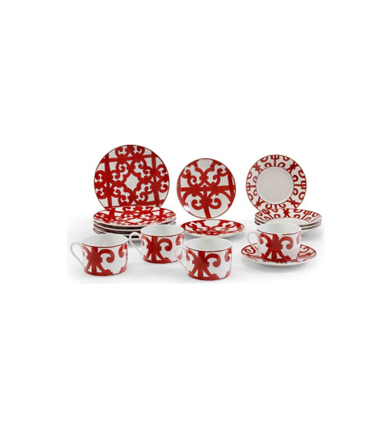 HERMES Paris - Ensemble en porcelaine... HERMES Paris - Ensemble en porcelaine "Balcon du Guadalquivir"
