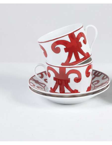 HERMES Paris - Ensemble en porcelaine "Balcon du Guadalquivir" -Bozaart