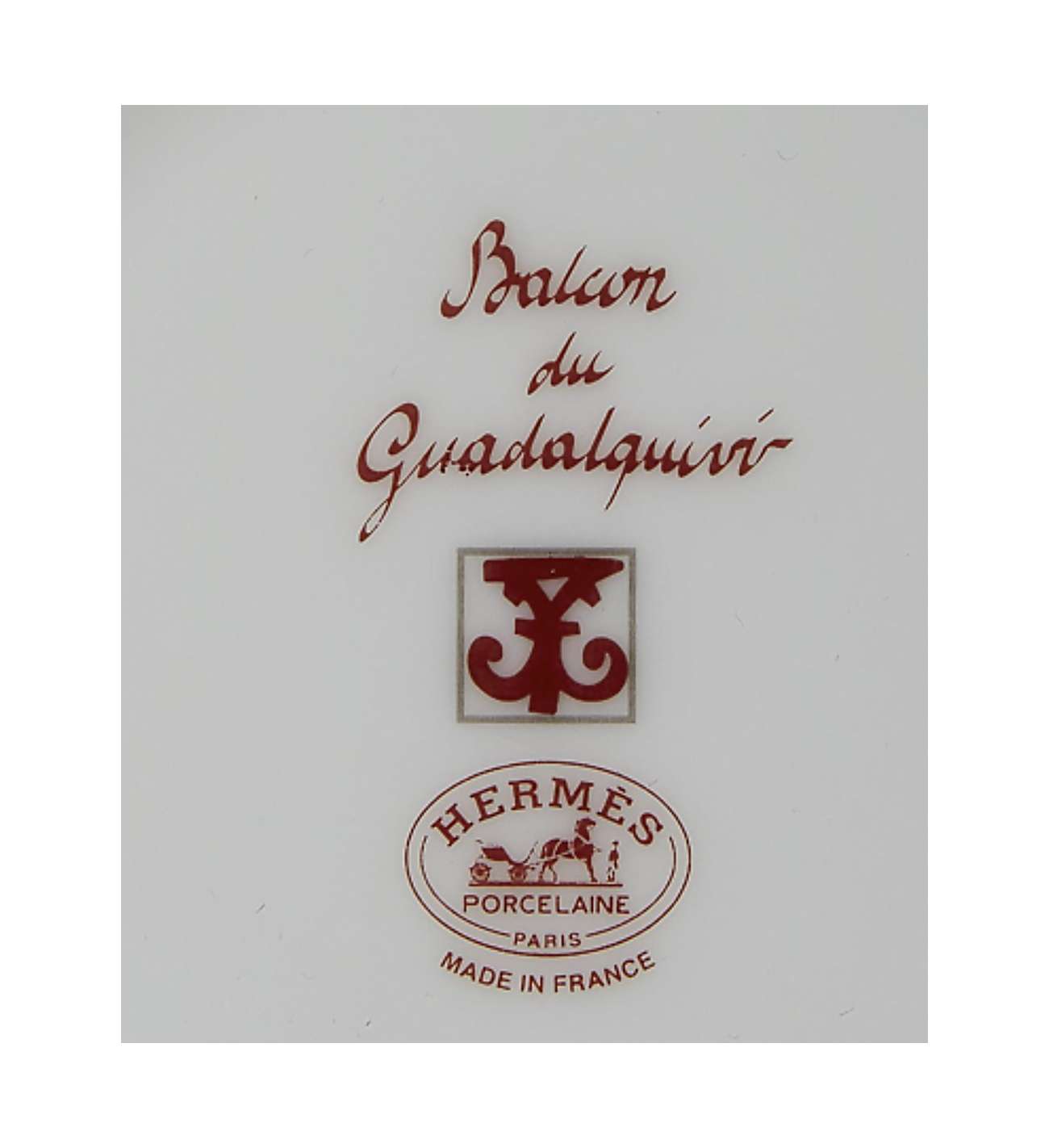HERMÈS Paris – “Balcon du... HERMÈS Paris – “Balcon du Guadalquivir” porcelain set