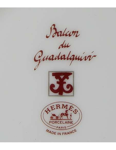 HERMES Paris - Ensemble en porcelaine "Balcon du Guadalquivir" -Bozaart