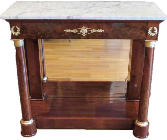 A Pair of the 1st Empire (1804 - 1815) Console Tables . 19th century.