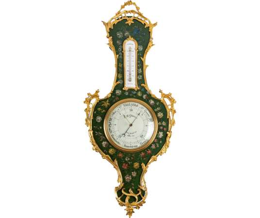 A Napoleon III period (1851 - 1870) Barometer - Thermometer. 19th century.