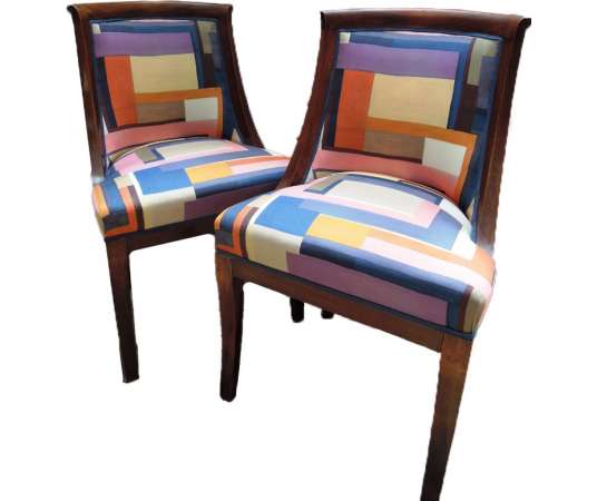 Pair of gondola chairs. Restoration Period