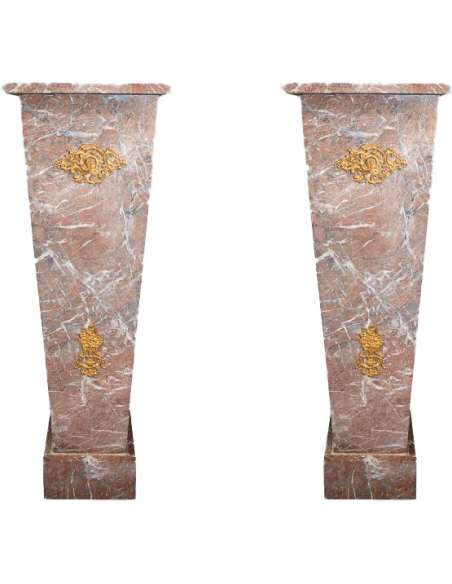 Red Marble Decorative Sheaths - columns, saddles-Bozaart