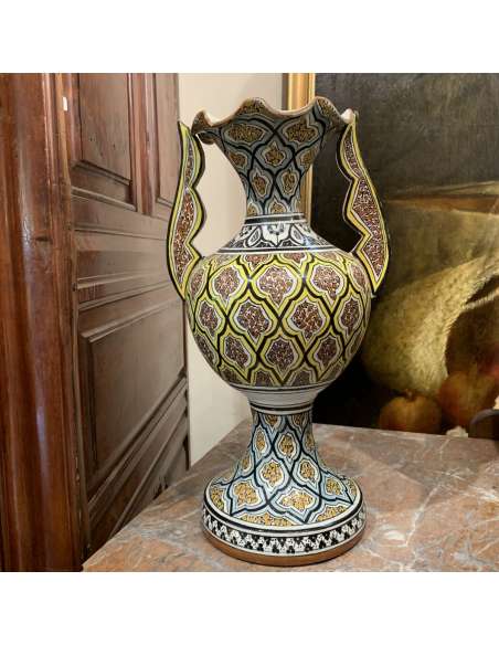 Vase à Décor De Motifs Orientaux - céramiques diverses-Bozaart